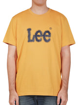 เสื้อยืดแขนสั้นผู้ชาย ทรงตรง สีเหลือง