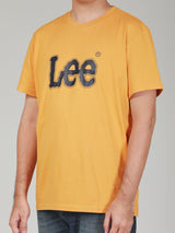 เสื้อยืดแขนสั้นผู้ชาย ทรงตรง สีเหลือง