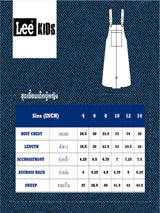 LEE FRESH COLLECTION GIRL'S DUNGAREE MID INDIGO