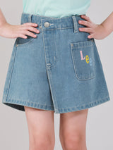 LEE FRESH COLLECTION GIRL'S SKORT MID INDIGO