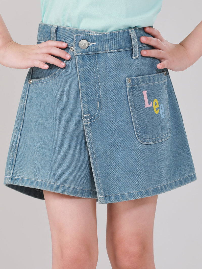 LEE FRESH COLLECTION GIRL'S SKORT MID INDIGO
