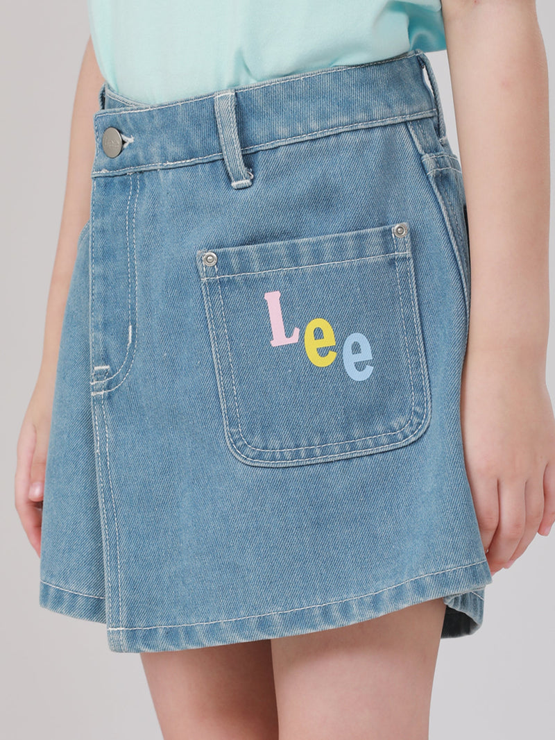 LEE FRESH COLLECTION GIRL'S SKORT MID INDIGO