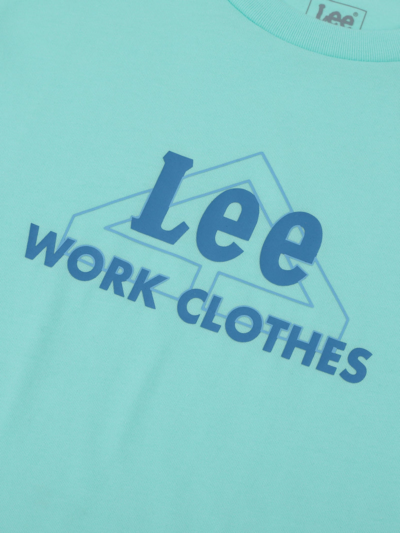 เสื้อยืดแขนสั้นเด็กผู้ชาย/เด็กผู้หญิง ทรงตรง สีเขียว