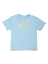 เสื้อยืดแขนสั้นเด็กผู้ชาย / เด็กผู้หญิง ทรงตรง สีฟ้า