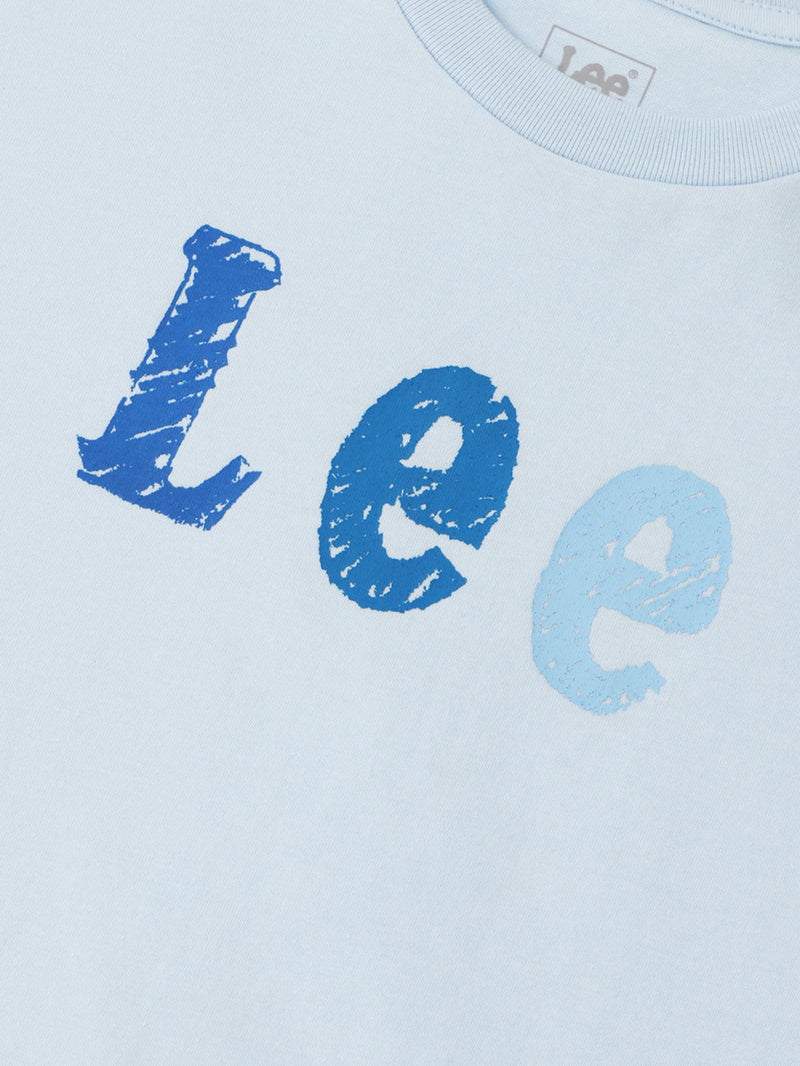 REGULAR FIT UNISEX KIDS'S TEE SHORT SLEEVE BLUE