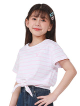 REGULAR FIT LITTLE PINK COLLECTION GIRL'S TEE SHORT SLEEVE WHITE