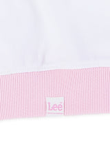 เสื้อฮู้ดดี้มีซิปเด็กผู้หญิง คอลเลคชั่น LITTLE PINK สีขาว