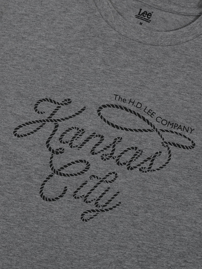 REGULAR FIT MEN'S TEE SHORT SLEEVE GREY