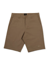 REGULAR FIT MID MEN'S SHORTS BEIGE
