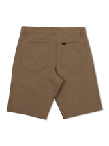 REGULAR FIT MID MEN'S SHORTS BEIGE