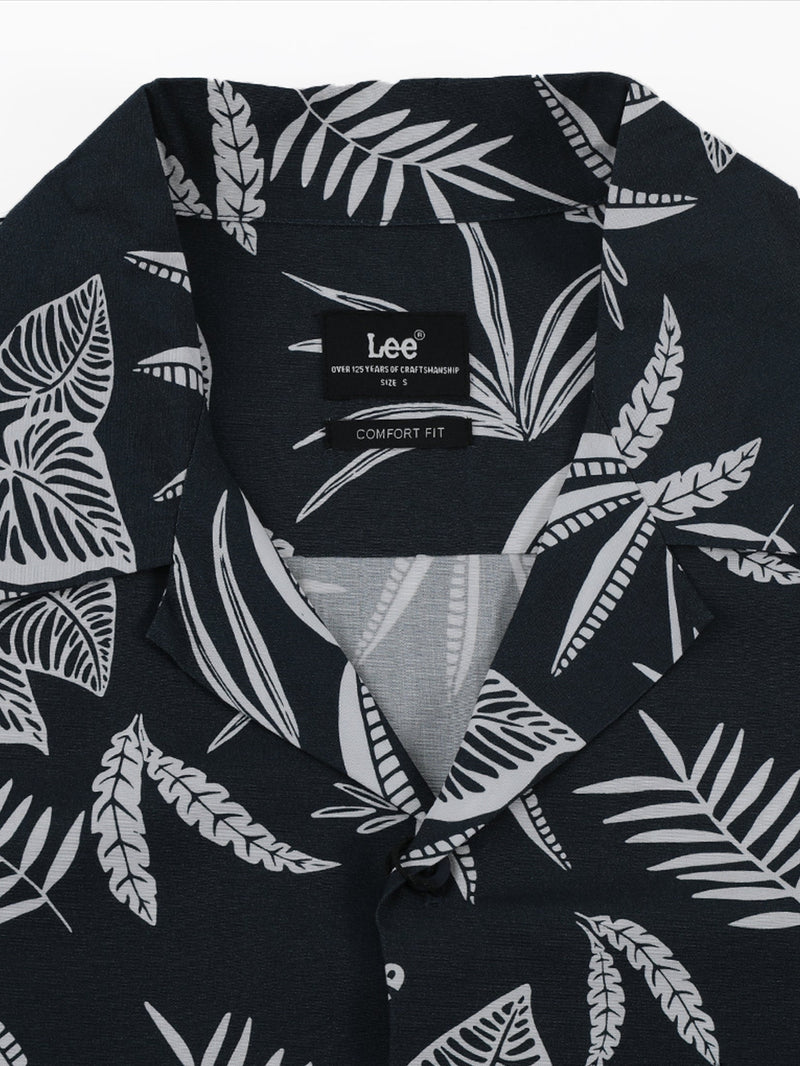 COMFORT FIT MEN'S SHIRT SHORT SLEEVE NAVY
