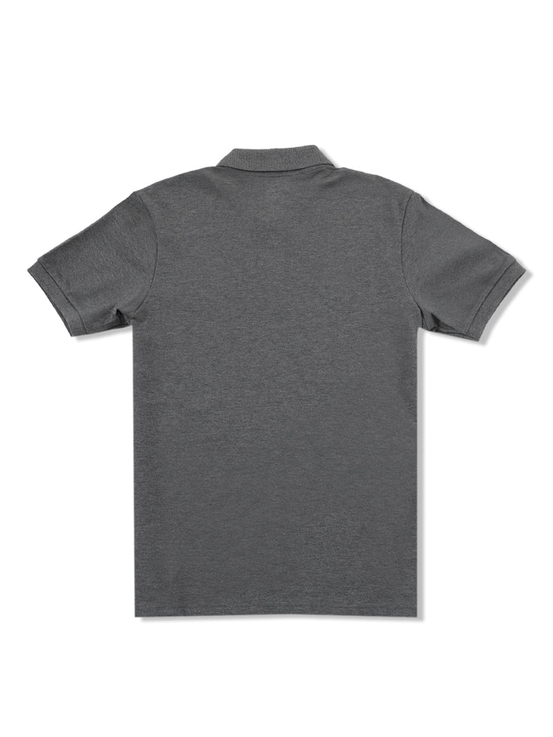 เสื้อยืดโปโลผู้ชาย ทรงตรง สีเทา
