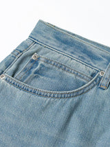 กางเกงยีนส์ผู้ชาย คอลเลคชั่น LEE X MIGHTY JAXX COMFORT FIT เอวกลาง ทรงกระบอก สียีนส์อ่อน