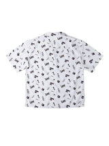 เสื้อเชิ้ตแขนสั้นผู้ชาย คอลเลคชั่น LEE X MIGHTY JAXX COMFORT FIT สีขาว