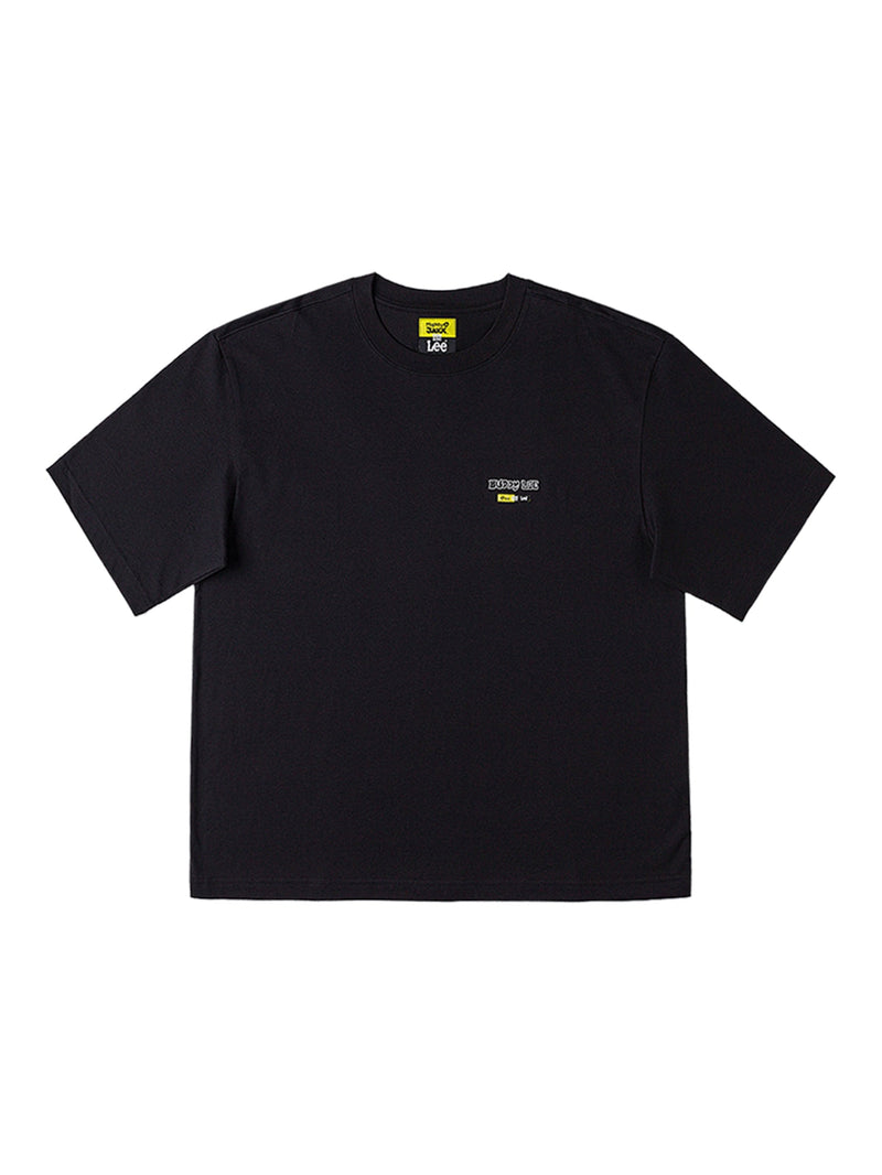 เสื้อยืดแขนสั้นผู้ชาย คอลเลคชั่น LEE X MIGHTY JAXX COMFORT FIT สีดำ