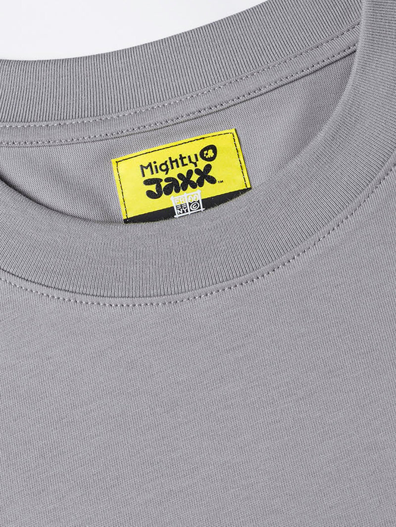 เสื้อยืดแขนสั้นผู้ชาย คอลเลคชั่น LEE X MIGHTY JAXX COMFORT FIT สีเทา