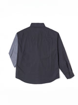 เสื้อเชิ้ตแขนยาวผู้ชาย คอลเลคชั่น LEE X MIGHTY JAXX COMFORT FIT สีเทา