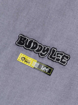 เสื้อเชิ้ตแขนยาวผู้ชาย คอลเลคชั่น LEE X MIGHTY JAXX COMFORT FIT สีเทา