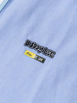 เสื้อเชิ้ตแขนยาวผู้ชาย คอลเลคชั่น LEE X MIGHTY JAXX COMFORT FIT สีฟ้า
