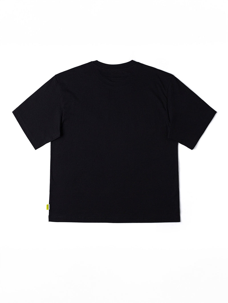 เสื้อยืดแขนสั้นผู้ชาย คอลเลคชั่น LEE X MIGHTY JAXX COMFORT FIT สีดำ