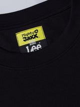 เสื้อยืดแขนสั้นผู้ชาย คอลเลคชั่น LEE X MIGHTY JAXX COMFORT FIT สีดำ
