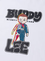 เสื้อยืดแขนสั้นผู้ชาย คอลเลคชั่น LEE X MIGHTY JAXX COMFORT FIT สีขาว