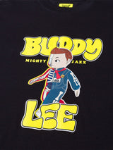 เสื้อยืดแขนสั้นผู้ชาย คอลเลคชั่น LEE X MIGHTY JAXX COMFORT FIT สีดำ