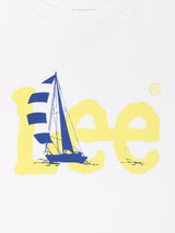 เสื้อยืดแขนยาวเด็กผู้ชาย / เด็กผู้หญิง ทรงตรง สีขาว