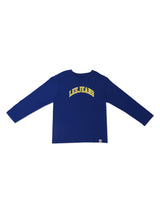 REGULAR FIT UNISEX KIDS'S TEE LONG SLEEVE NAVY BLUE