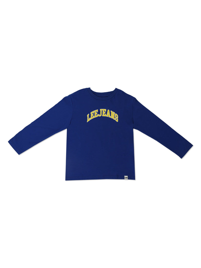 REGULAR FIT UNISEX KIDS'S TEE LONG SLEEVE NAVY BLUE