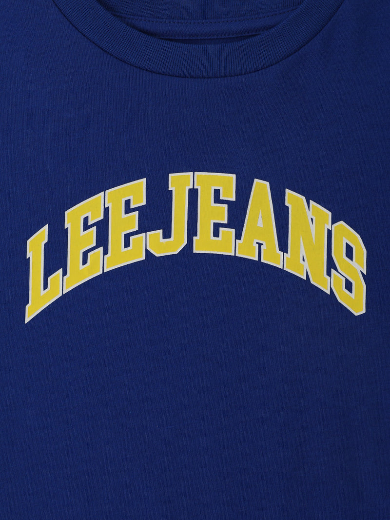 REGULAR FIT UNISEX KIDS'S TEE LONG SLEEVE NAVY BLUE