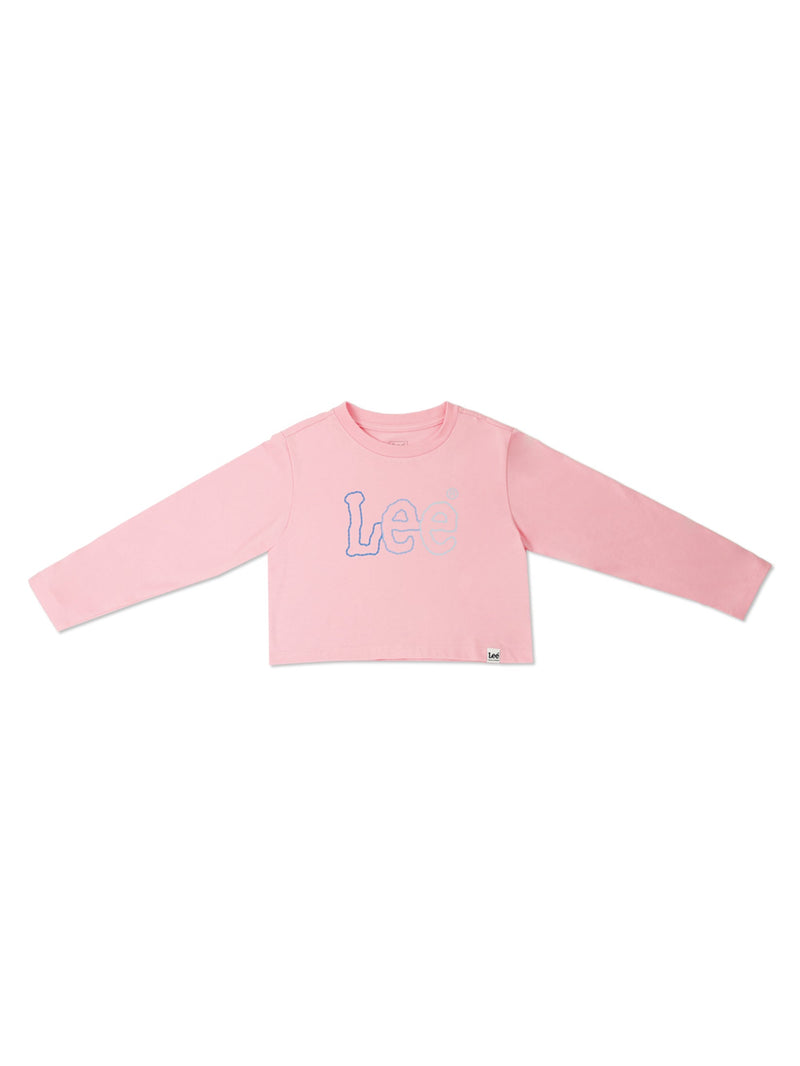 REGULAR FIT GIRL'S TEE LONG SLEEVE PINK