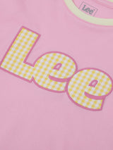 เสื้อยืดแขนสั้นเด็กผู้หญิง คอลเลคชั่น LEE FRESH CROP FIT สีชมพู
