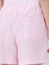 กระโปรงกางเกงขาสั้นเด็กผู้หญิง คอลเลคชั่น LEE FRESH สีชมพู