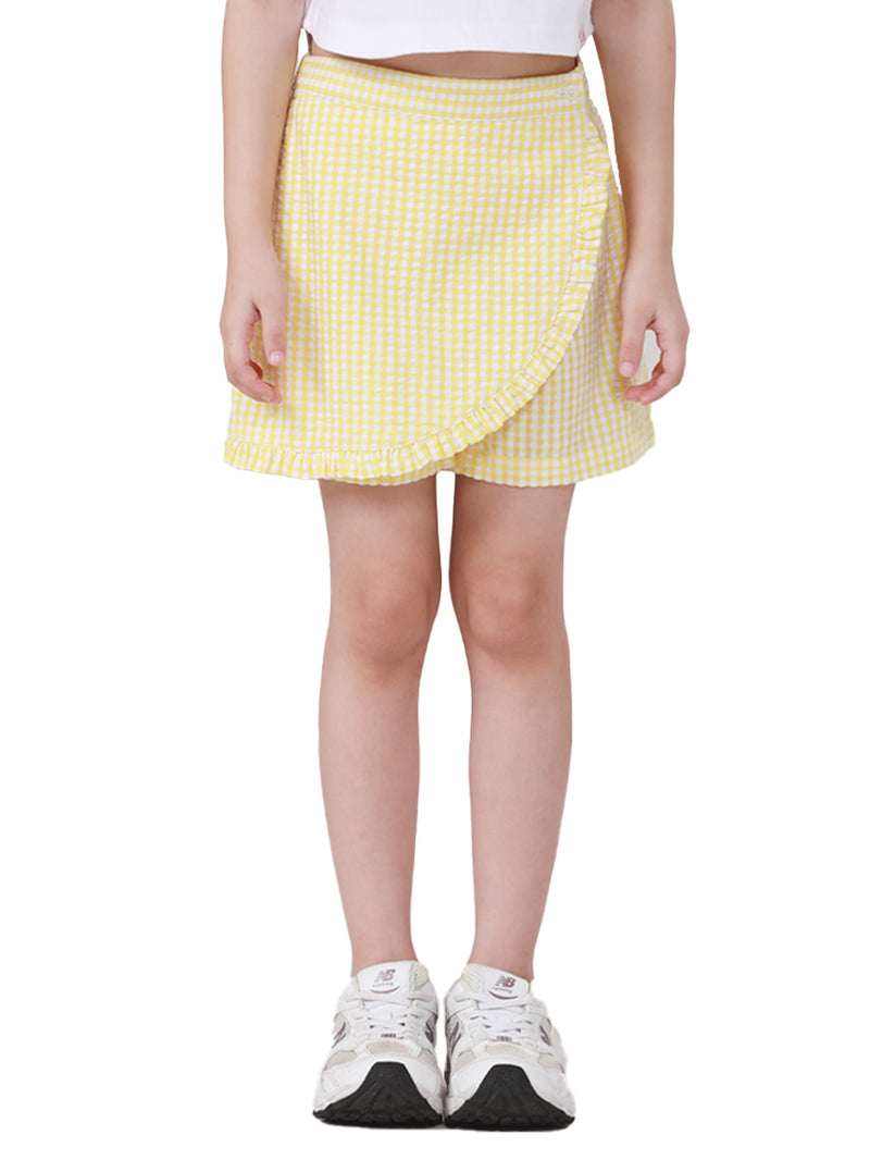 LEE FRESH COLLECTION GIRL'S SKORT YELLOW