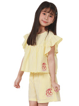 REGULAR FIT LEE FRESH COLLECTION GIRL'S BLOUSE SHORT SLEEVE YELLOW