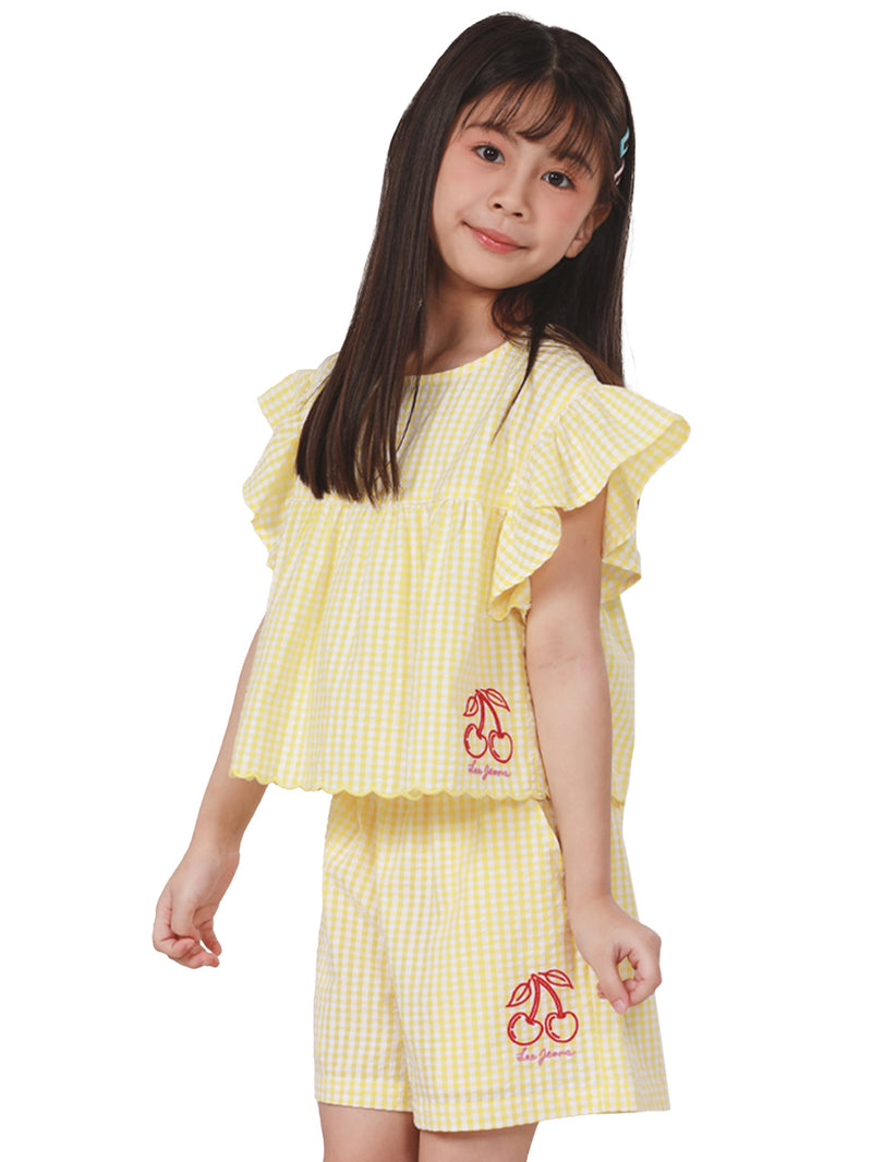 REGULAR FIT LEE FRESH COLLECTION GIRL'S BLOUSE SHORT SLEEVE YELLOW