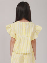 REGULAR FIT LEE FRESH COLLECTION GIRL'S BLOUSE SHORT SLEEVE YELLOW