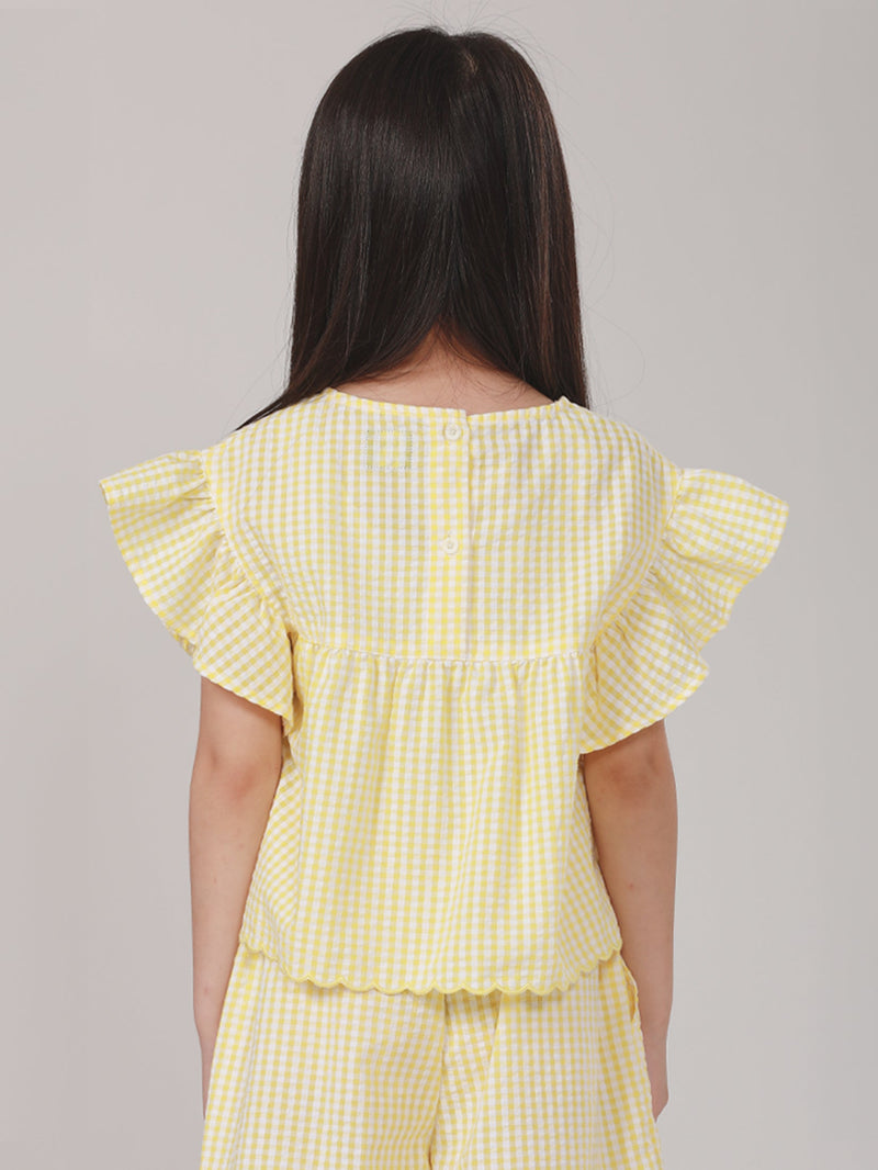REGULAR FIT LEE FRESH COLLECTION GIRL'S BLOUSE SHORT SLEEVE YELLOW