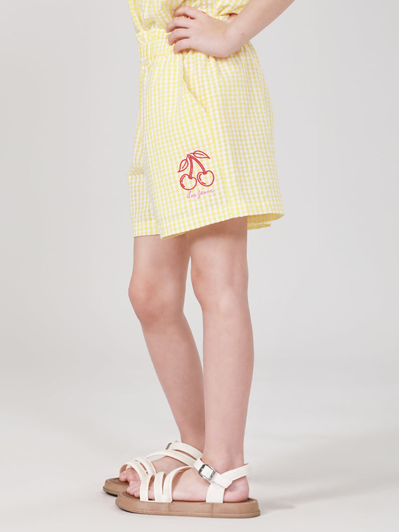 REGULAR FIT LEE FRESH COLLECTION GIRL'S SHORTS YELLOW