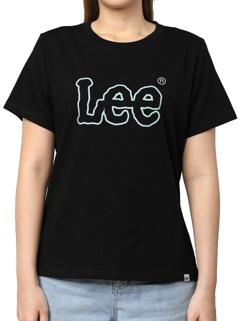 REGULAR FIT WOMEN'S TEE SHORT SLEEVE BLACK