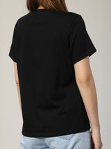 REGULAR FIT WOMEN'S TEE SHORT SLEEVE BLACK