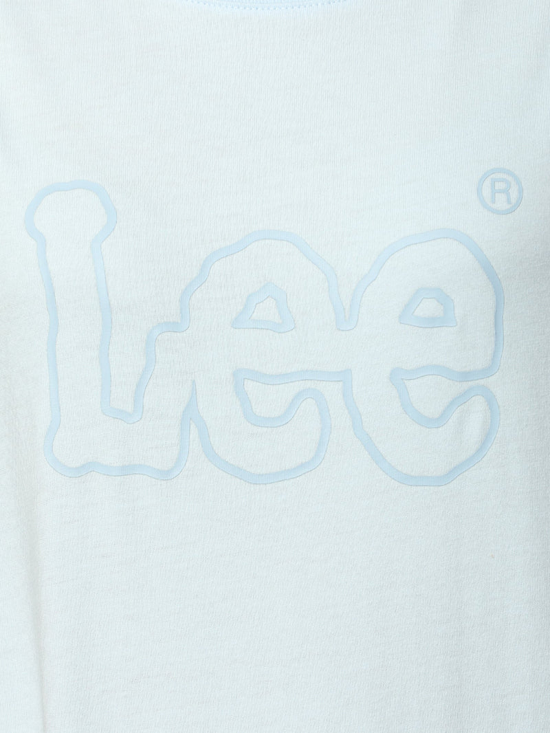 เสื้อยืดแขนสั้นผู้หญิง ทรงตรง สีฟ้า