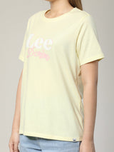 REGULAR FIT WOMEN'S TEE SHORT SLEEVE YELLOW