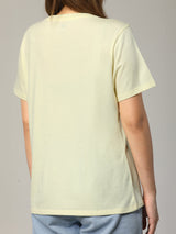 REGULAR FIT WOMEN'S TEE SHORT SLEEVE YELLOW