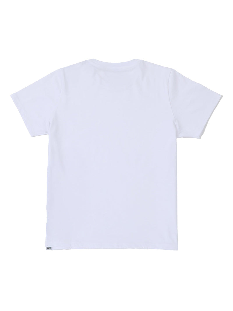 เสื้อยืดแขนสั้นผู้หญิง ทรงตรง สีขาว