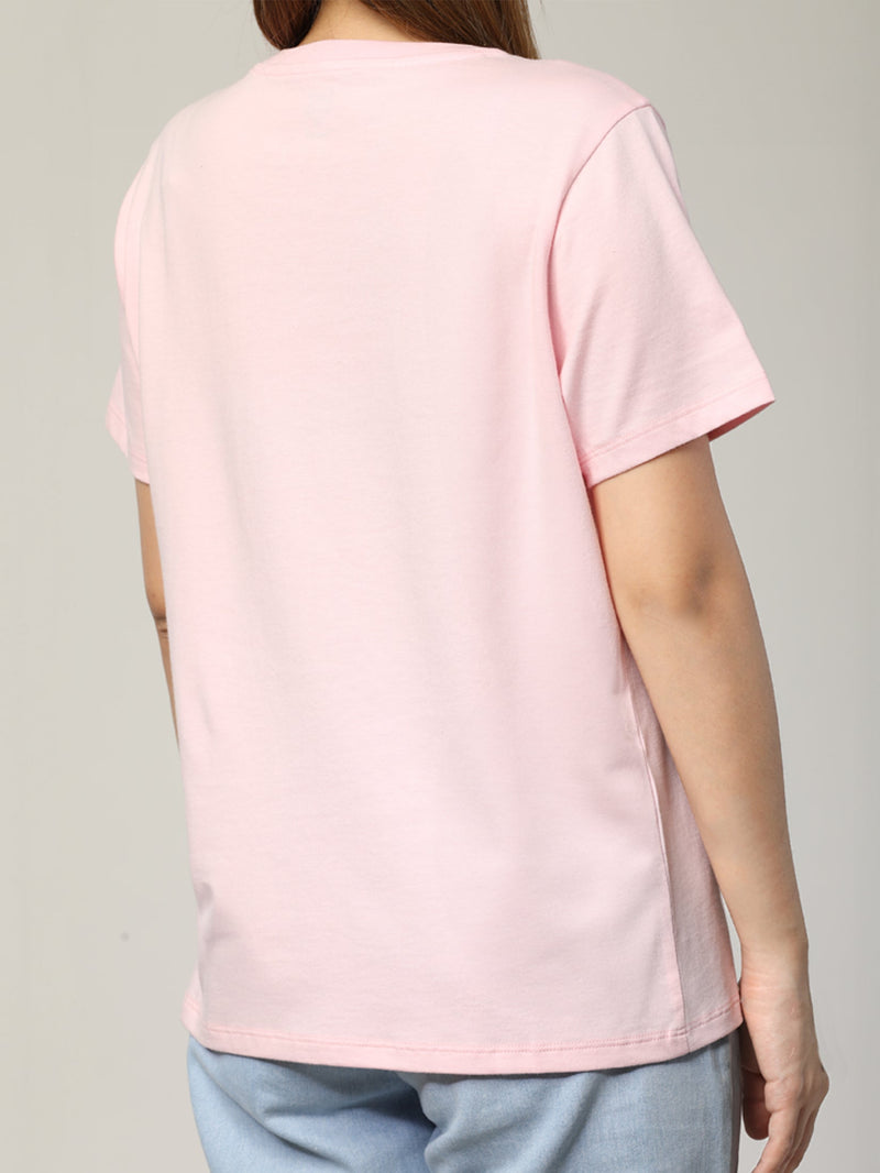 REGULAR FIT WOMEN'S TEE SHORT SLEEVE PINK