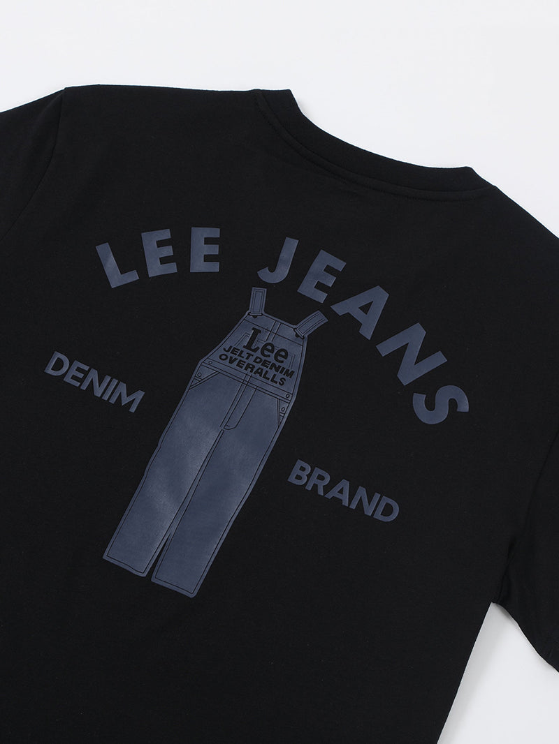 REGULAR FIT MEN'S TEE SHORT SLEEVE BLACK