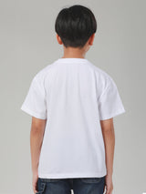 เสื้อยืดแขนสั้นเด็กผู้ชาย คอลเลคชั่น LEE SPORTY ทรงตรง สีขาว