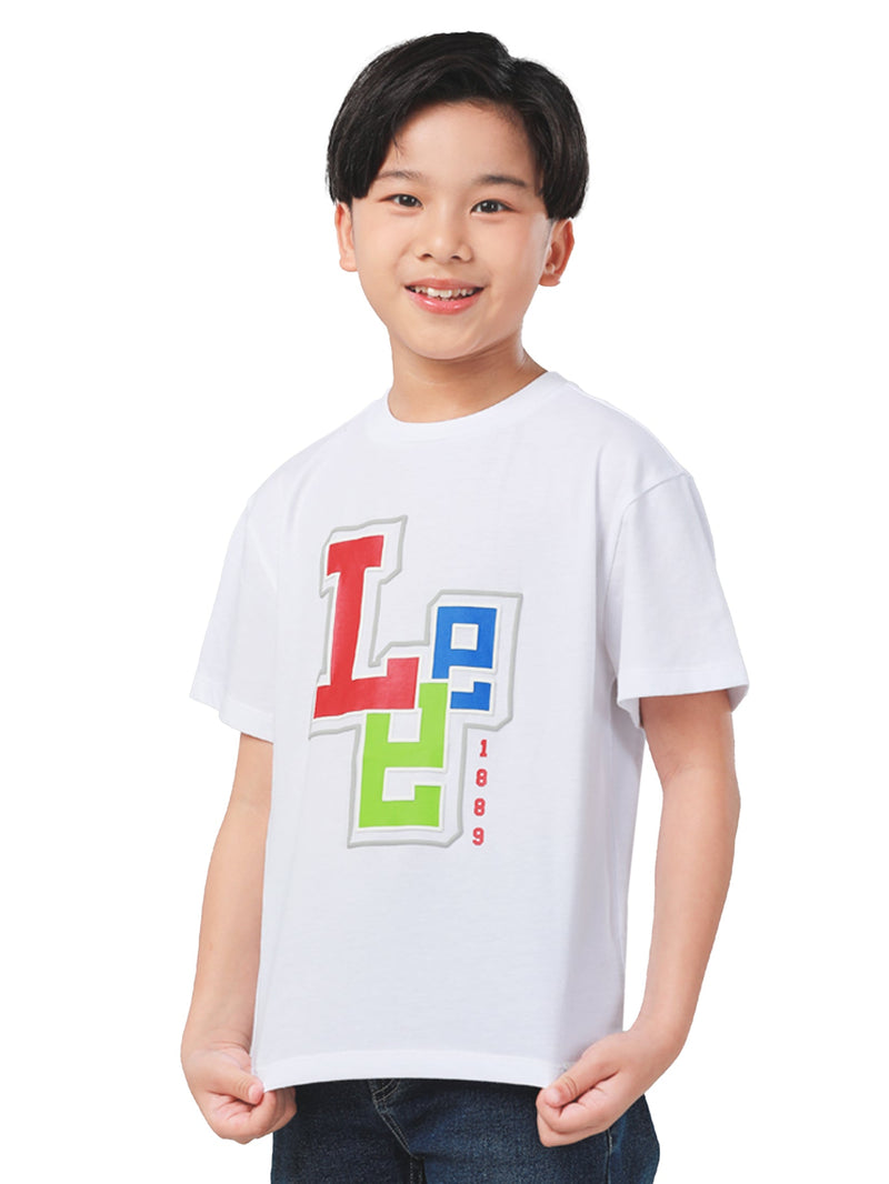 REGULAR FIT LEE SPORTY COLLECTION BOY'S TEE SHORT SLEEVE WHITE